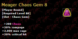Meager Chaos Gem 8