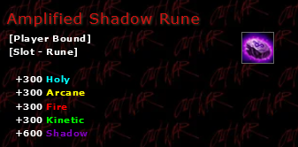 Amplified Shadow Rune