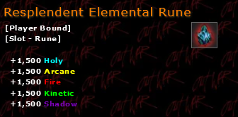 Resplendent Elemental Rune