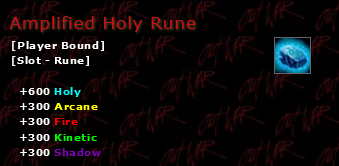 Amplified Holy Rune