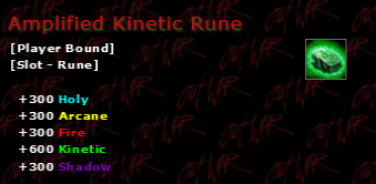 Amplified Kinetic Rune