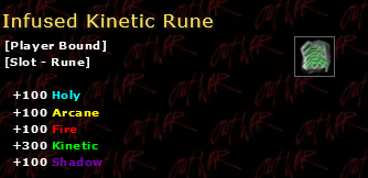 Infused Kinetic Rune