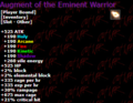 Augment of the Eminent Warrior