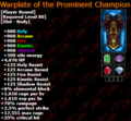 Warplate of the Prominent Champion (V1 Epic PVP Chest)