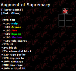 Augment of Supremacy